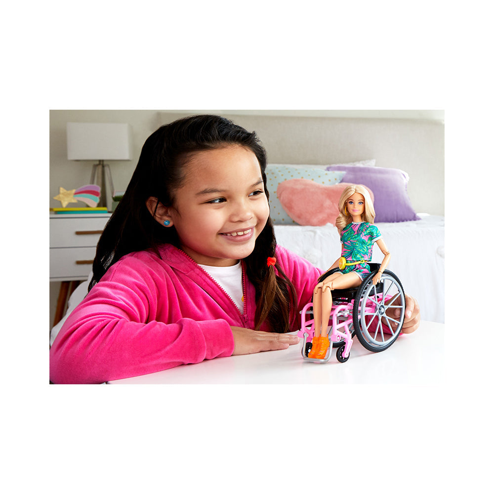 Barbie Fashionistas Doll #165 with Wheelchair & Long Blonde Hair