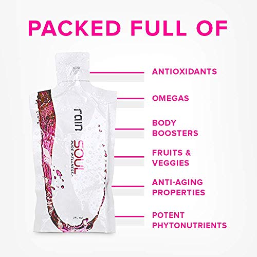 Rain Soul Antioxidant Powerful Superfoods Supplement, Body Booster & Anti Aging - 2 fl.oz (30 Packets)