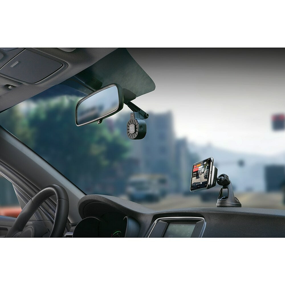 Scosche 1080p Nexar Ready WiFi Dash Camera With 16GB Micro SD Card, Black