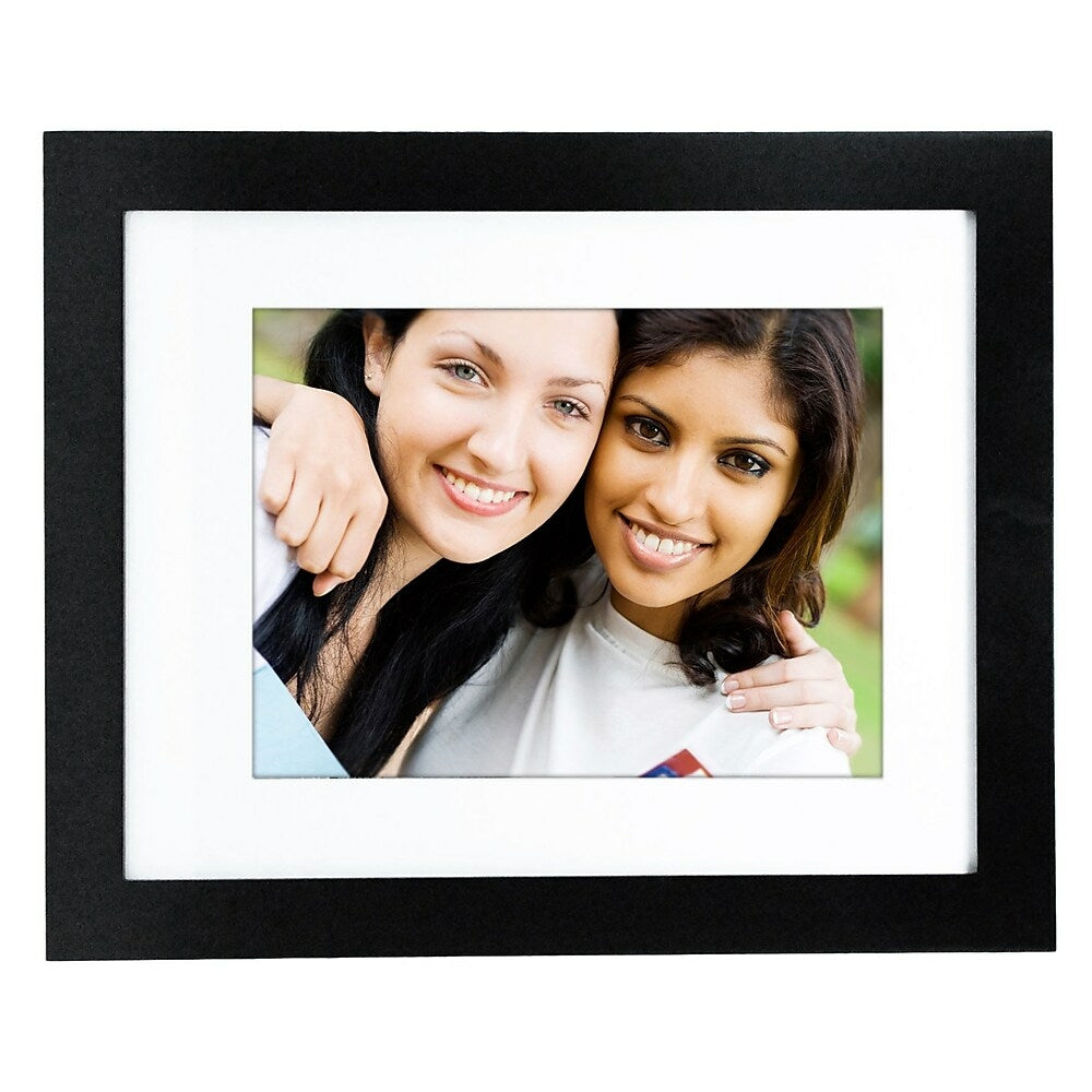 kieragrace PH43262-9 Langford Picture Frame, 11" x 14", Matted for 8" x 10" Photo, Black