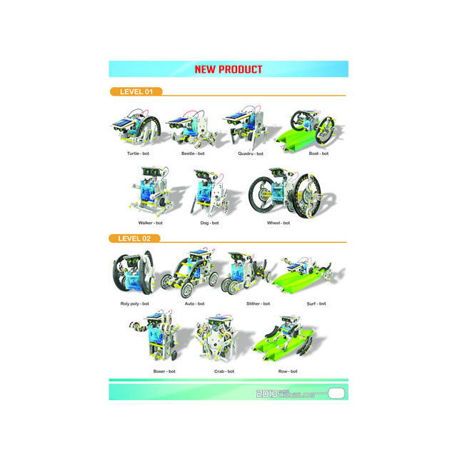 Educational Solar Robot 14-in-1 Kit