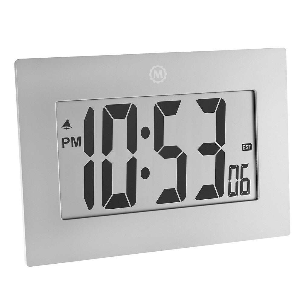 Marathon Large Digital Clock, 3.25" Digits, Graphite Grey (CL030064GG)