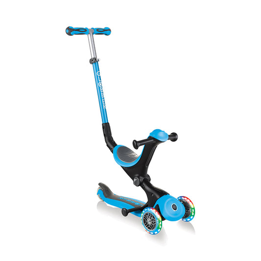 GLOBBER GO-UP Deluxe Lights Sky Blue Scooter