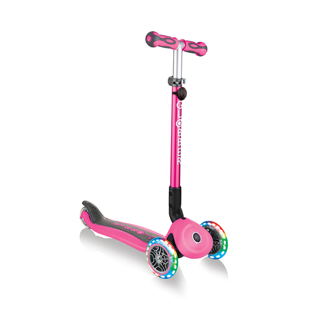 GLOBBER GO-UP Deluxe Lights Pink Scooter