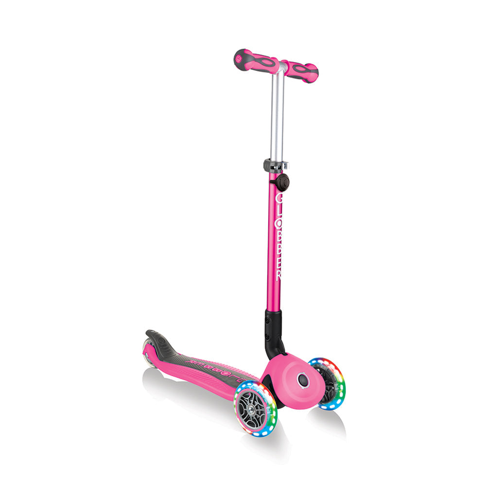 GLOBBER GO-UP Deluxe Lights Pink Scooter