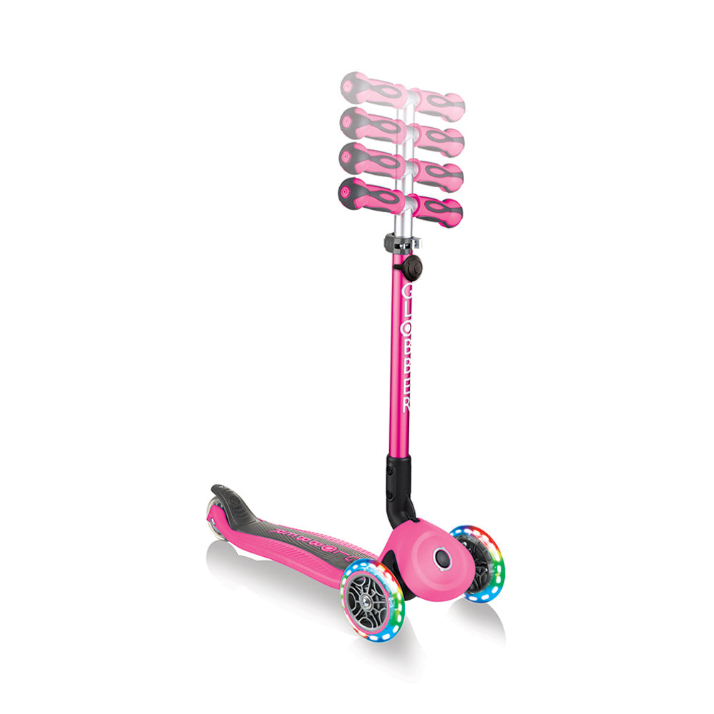 GLOBBER GO-UP Deluxe Lights Pink Scooter