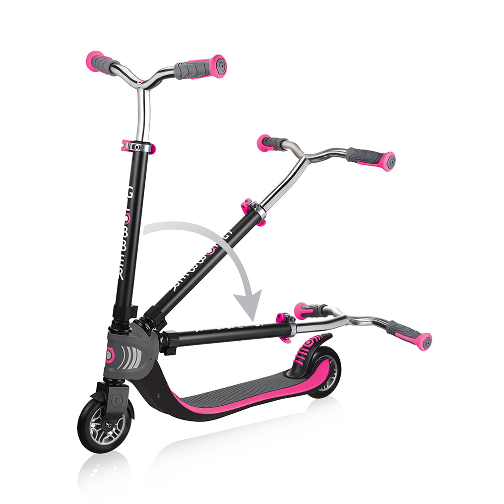 GLOBBER Flow Foldable 125 - Black/Deep Pink