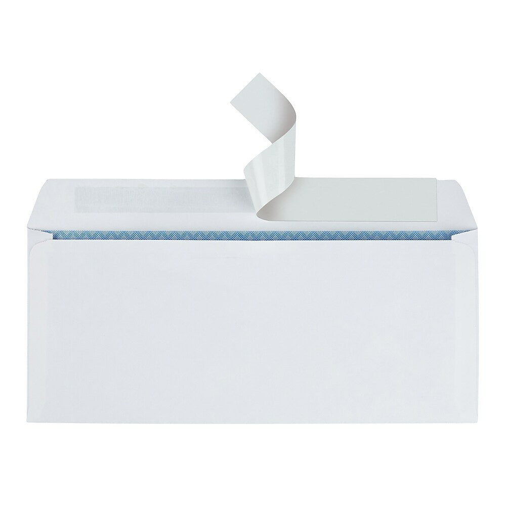 Simply #10 Security Envelopes with QuickStrip Closure - 4-1/8" x 9-1/2" - White - 500 Pack