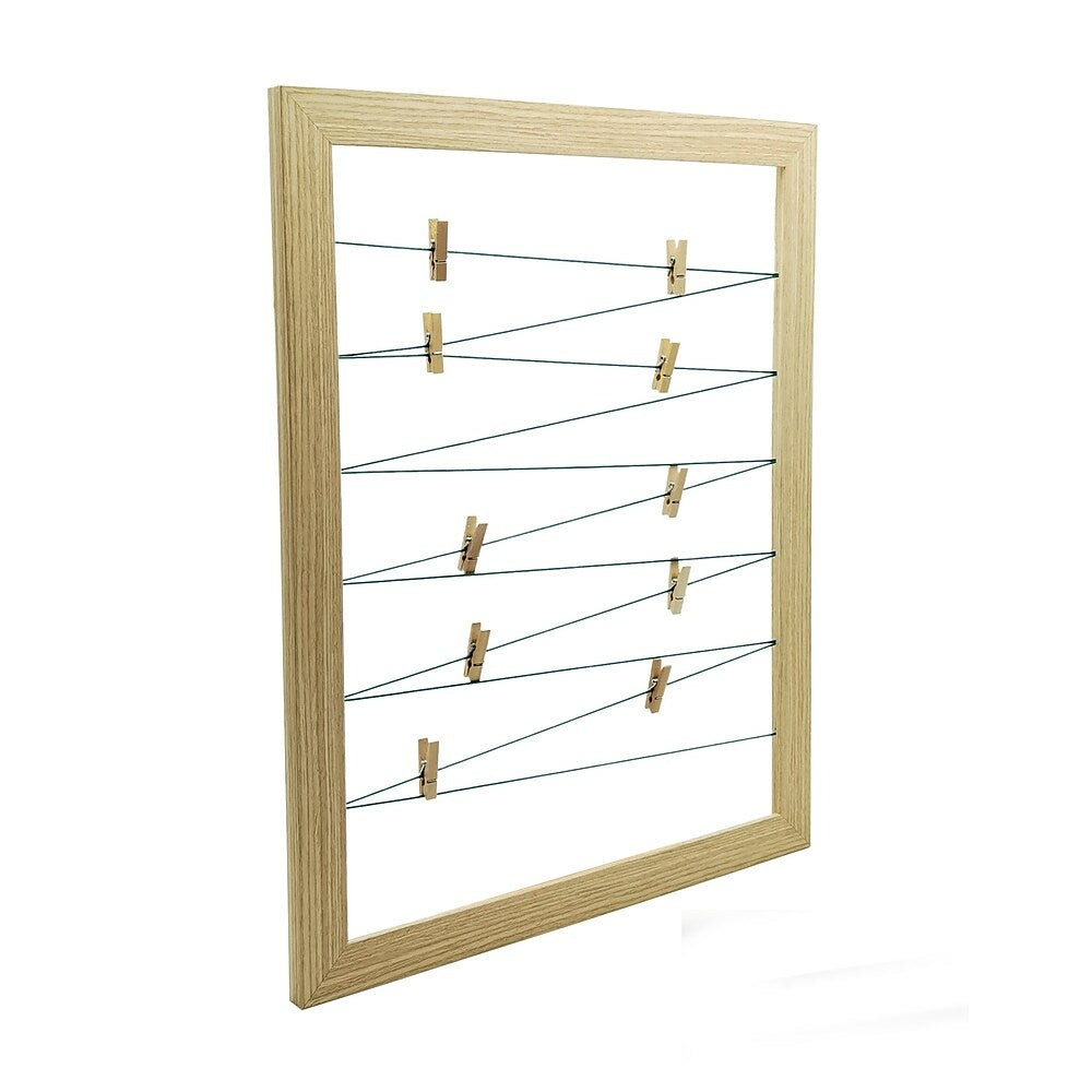 Simply Clip Frame with 10 Clips, Oak