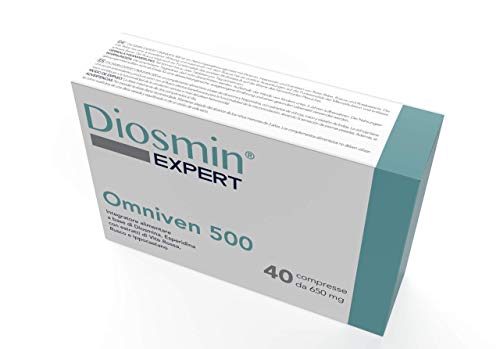 Dulc - Omniven 500 - 40 Tablets - Diosmin (450mg), Hesperidin (50mg), Red Vine, Butcher's Broom, Horse Chestnut - Piles and Microcirculation - Diosmin Expert