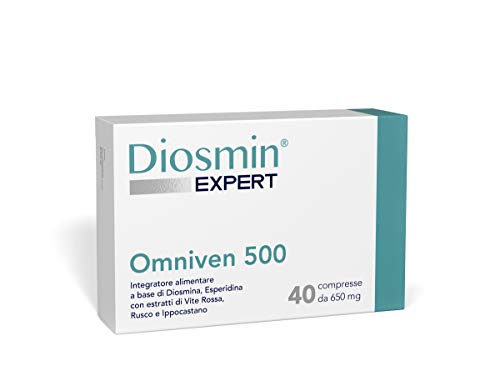 Dulc - Omniven 500 - 40 Tablets - Diosmin (450mg), Hesperidin (50mg), Red Vine, Butcher's Broom, Horse Chestnut - Piles and Microcirculation - Diosmin Expert