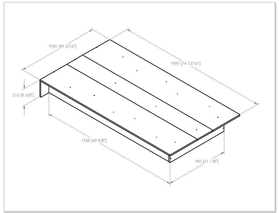 Libra Platform Twin Bed - Pure Black|Lit simple plateforme Libra - noir solide