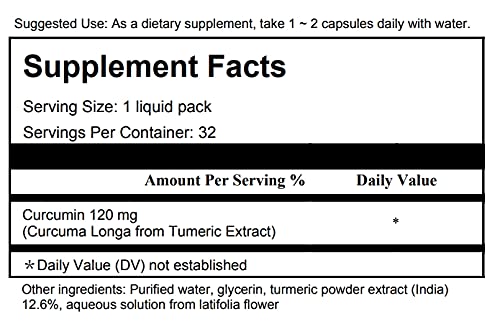 NANOCUMIN Super Food Curcumin Nano-Cumin Liquid Type (High Absorption Liquid Turmeric) (32ea)