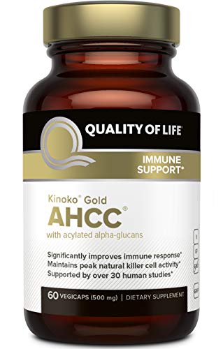 Premium Kinoko Gold Ahcc Supplementâ??500mg Of Ahcc Per Capsuleâ??Supports Immune Health, Liver Func