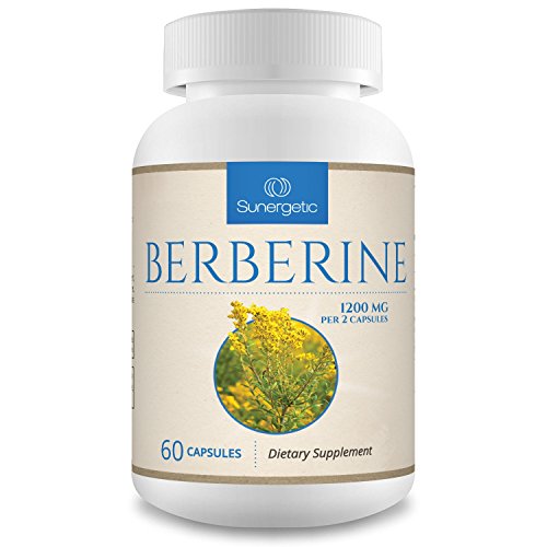 Premium Berberine Supplement -1,200 mg of Berberine Per Serving  Non-GMO Berberine HCI Supplement- Powerful Berberine Health Formula - 60 Berberine Capsules