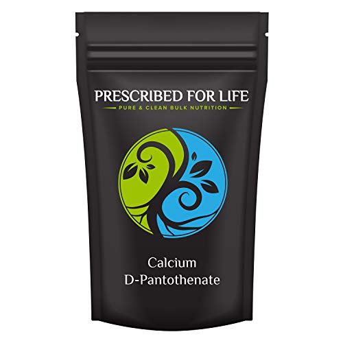 Prescribed for Life Calcium D-Pantothenate - Bio-Active Form of Pantothenic Acid Powder, 4 oz (113 g)