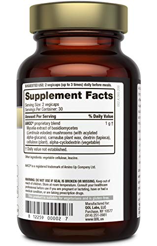 Premium Kinoko Gold Ahcc Supplementâ??500mg Of Ahcc Per Capsuleâ??Supports Immune Health, Liver Func