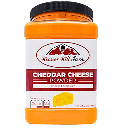 Hoosier Hill Farm Cheddar Cheese Powder, Cheese lovers 2.5 lb. size