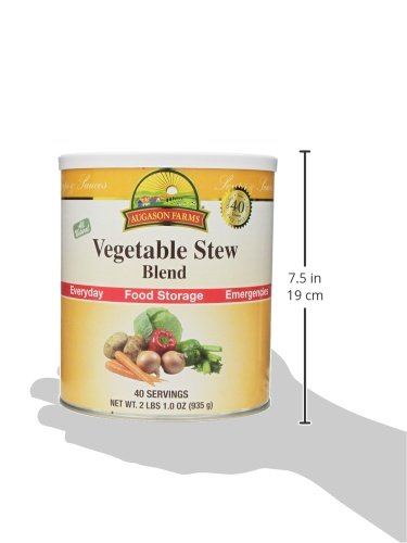 Augason Farms Vegetable Stew Blend 2 lbs 0.5 oz No. 10 Can