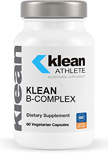 Klean Athlete - Klean B-Complex - Supports Energy Production, Cardiovascular Function, and Normal Cellular Functions - NSF Certified for Sport - 60 Vegetarian Capsules