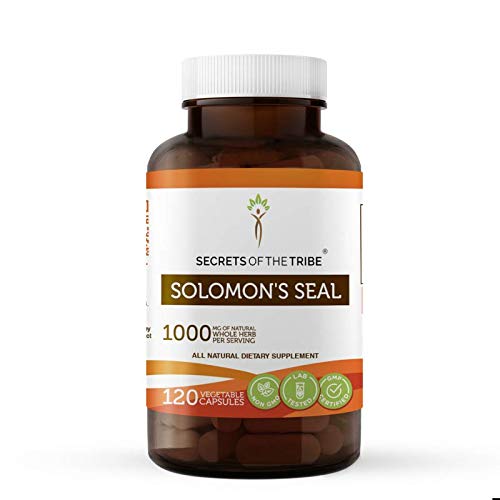 Solomon's Seal 120 Capsules, 1000 mg, Wildcrafted Solomon's Seal (Polygonatum odoratum) Dried Rhizome (120 Capsules)