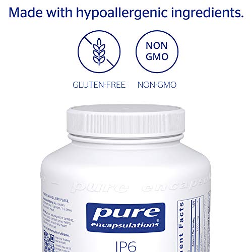 Pure Encapsulations - IP6 (Inositol Hexaphosphate) - Hypoallergenic Antioxidant Support for Prostate, Breast, Colon and Liver Cell Health - 180 Capsules