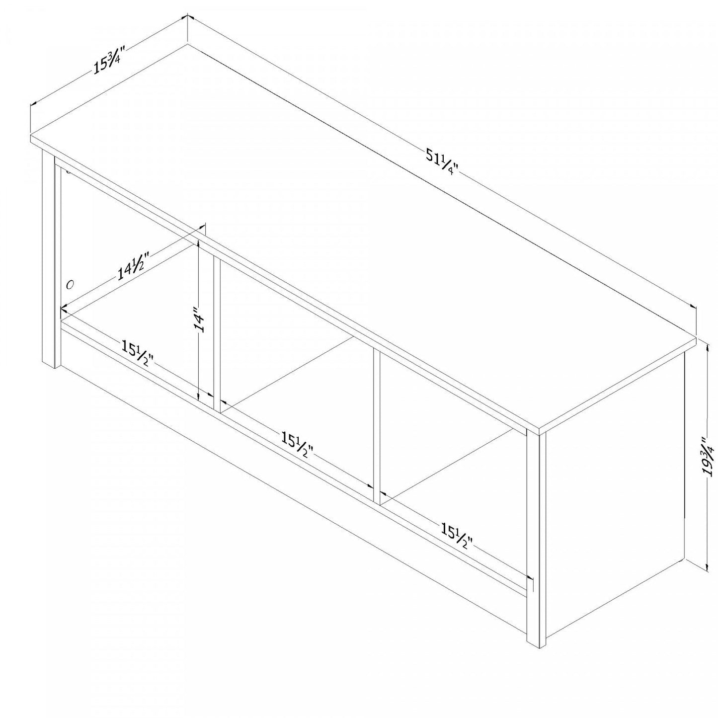 Toza Mudroom Storage Bench - Natural Walnut|Banc de rangement Toza pour vestibule - noyer naturel