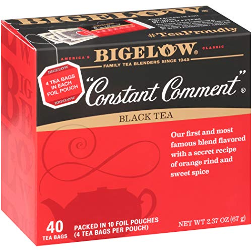 Bigelow Constant Comment Black Tea Bags, 40 Count Box (Pack Of 6) Caffeinated Black Tea, 240 Tea Bag