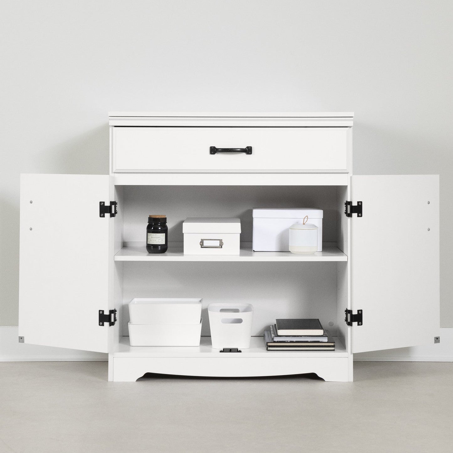 Farnel Storage Cabinet - Pure White|Armoire de rangement Farnel - blanc solide