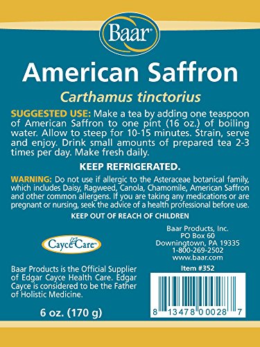 American Saffron Herbal Tea, 6 Ounce