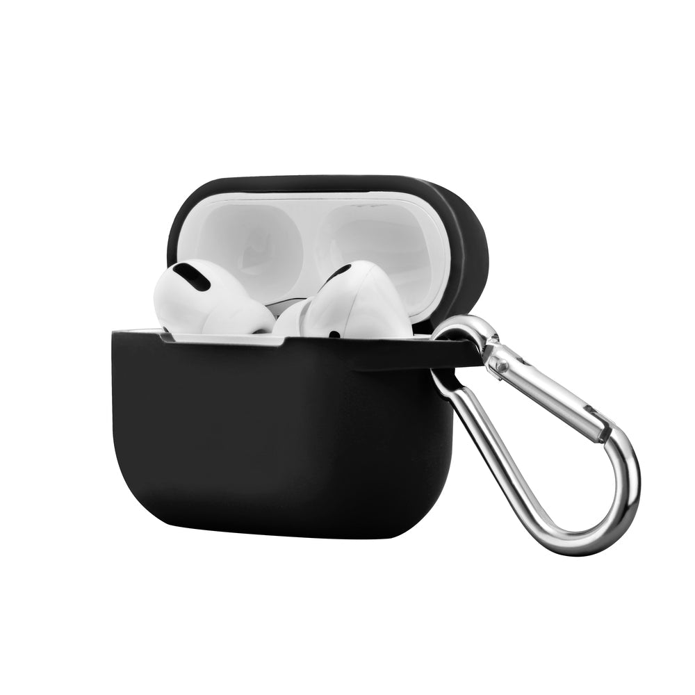 Basic Tech Airpod Pro Protective Silicone Case with Keychain Carabiner - Charcoal (BTPROCCH)