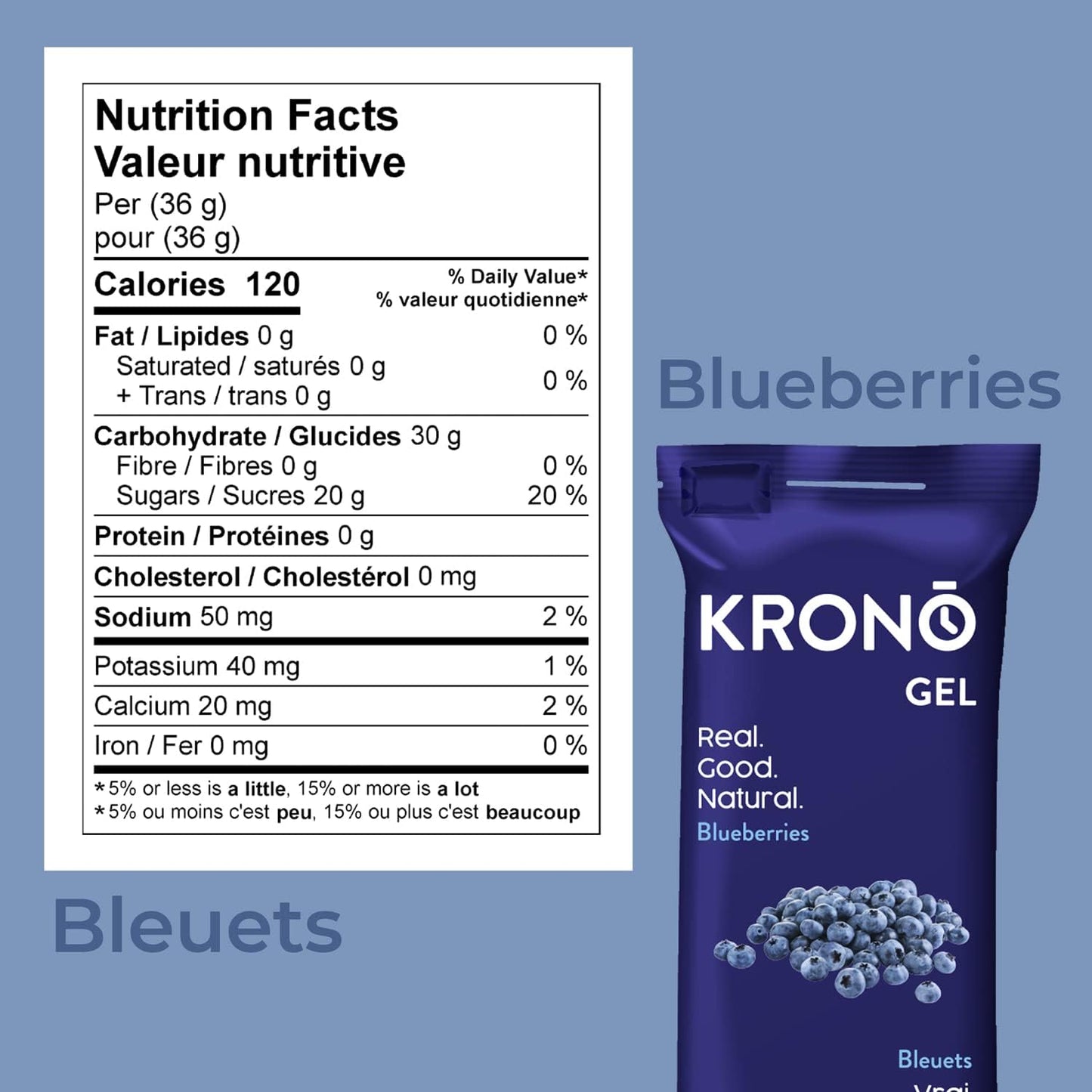 Krono Nutrition Energy Gel - Sports Nutrition - Made with Natural Ingredients - 25 mg caffeine - 24 gels (Maple & Coffee)