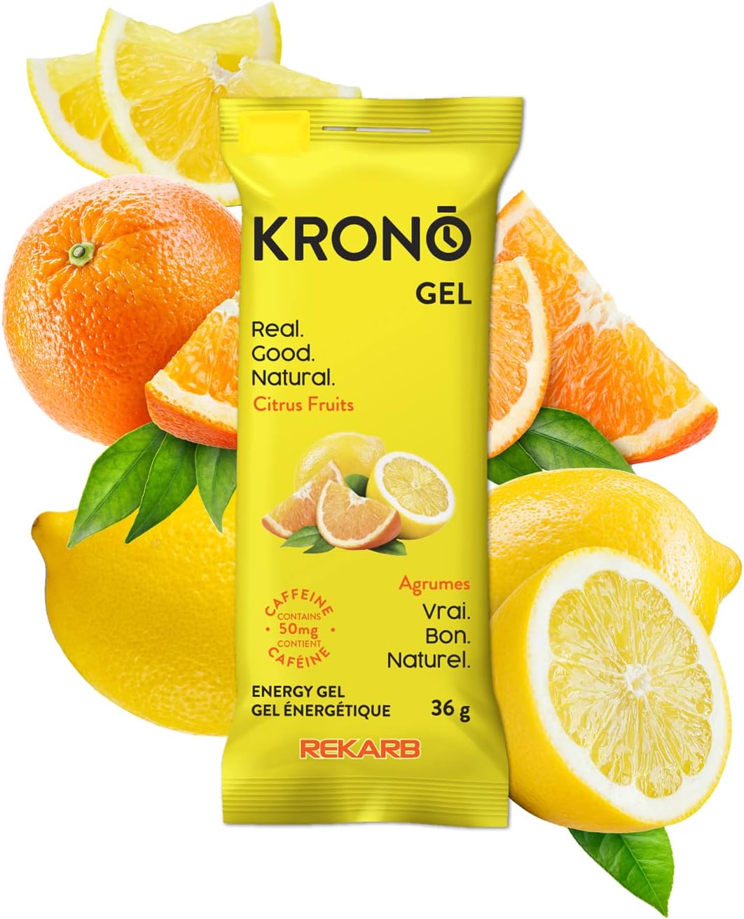 Krono Nutrition Energy Gel - Sports Nutrition - Made with Natural Ingredients - 25 mg caffeine - 24 gels (Maple & Coffee)