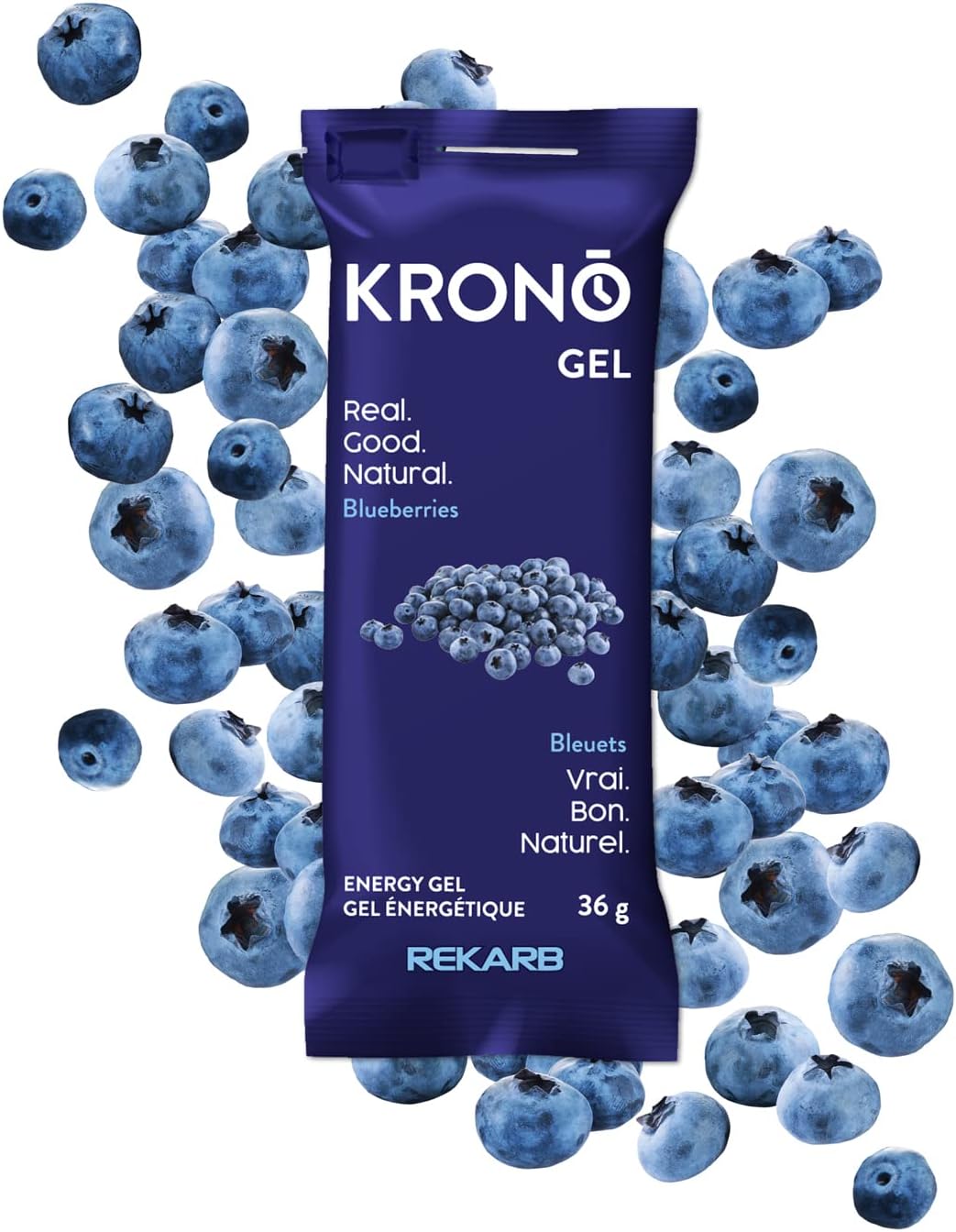 Krono Nutrition Energy Gel - Sports Nutrition - Made with Natural Ingredients - 25 mg caffeine - 24 gels (Maple & Coffee)