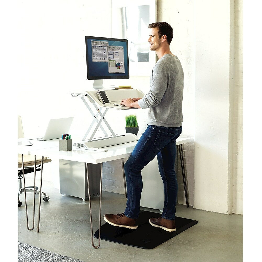 Fellowes ActiveFusion Anti-Fatigue Mat for Standing Desks, 24” x 36”, Black