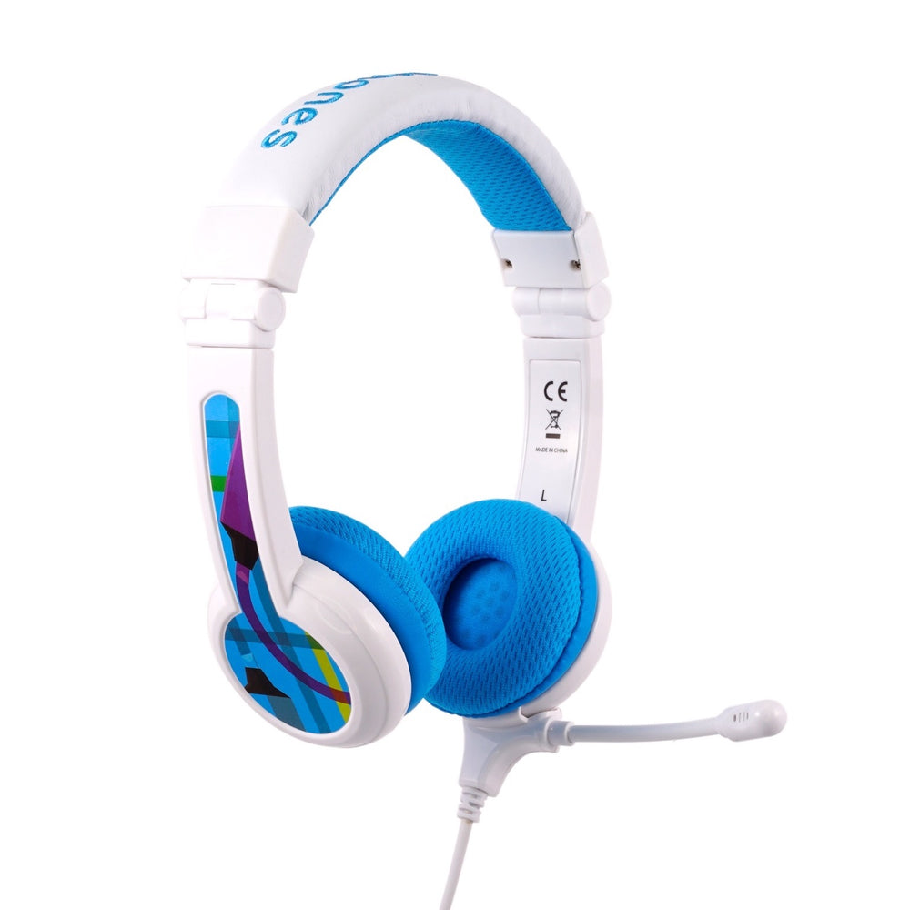 BuddyPhones School Kids on Ear Headphones - Blue