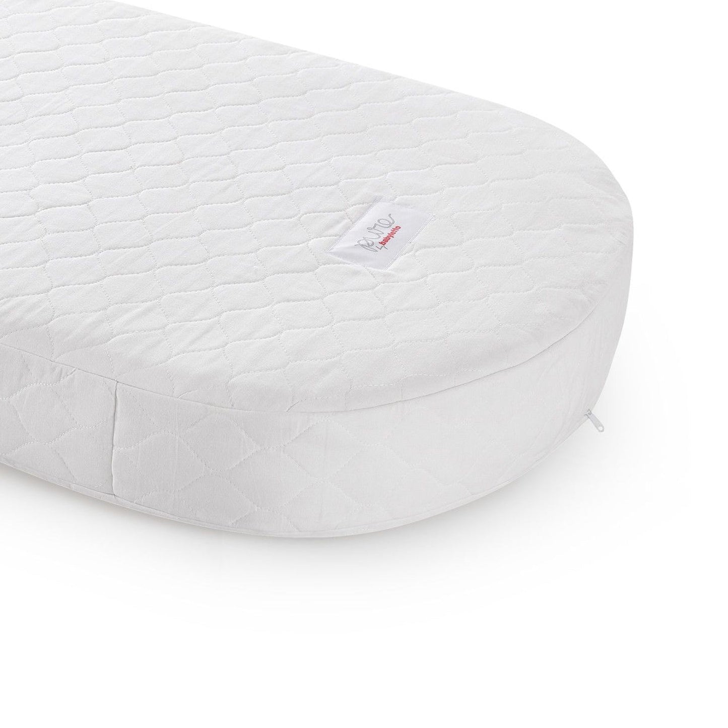 BABYLETTO Pure Core Non-Toxic Oval Crib Mattress With Hybrid Cover