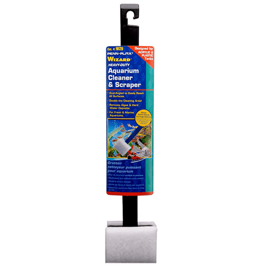 Penn-Plax Wizard Heavy Duty Acrylic Aquarium Cleaner & Scraper