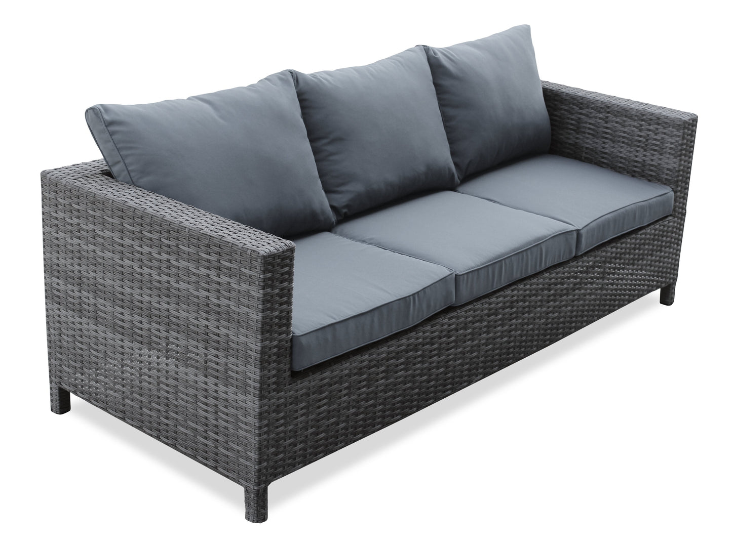 Athens 3-Piece Patio Conversation Set - Dark Grey| Ensemble de conversation Athens 3 pièces pour la terrasse - Dark Grey | AT4G3SET