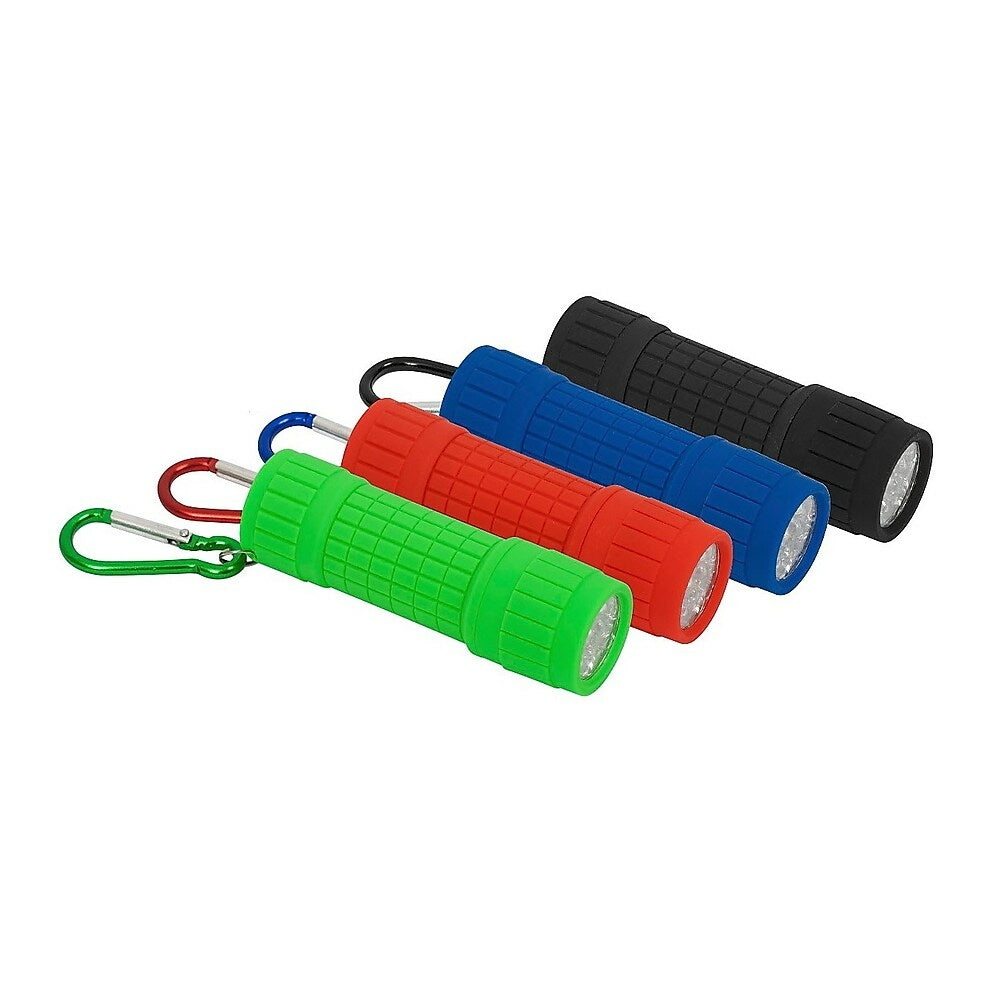 Merangue - Compact LED Flashlight with Carabiner Clip - Assorted Colours