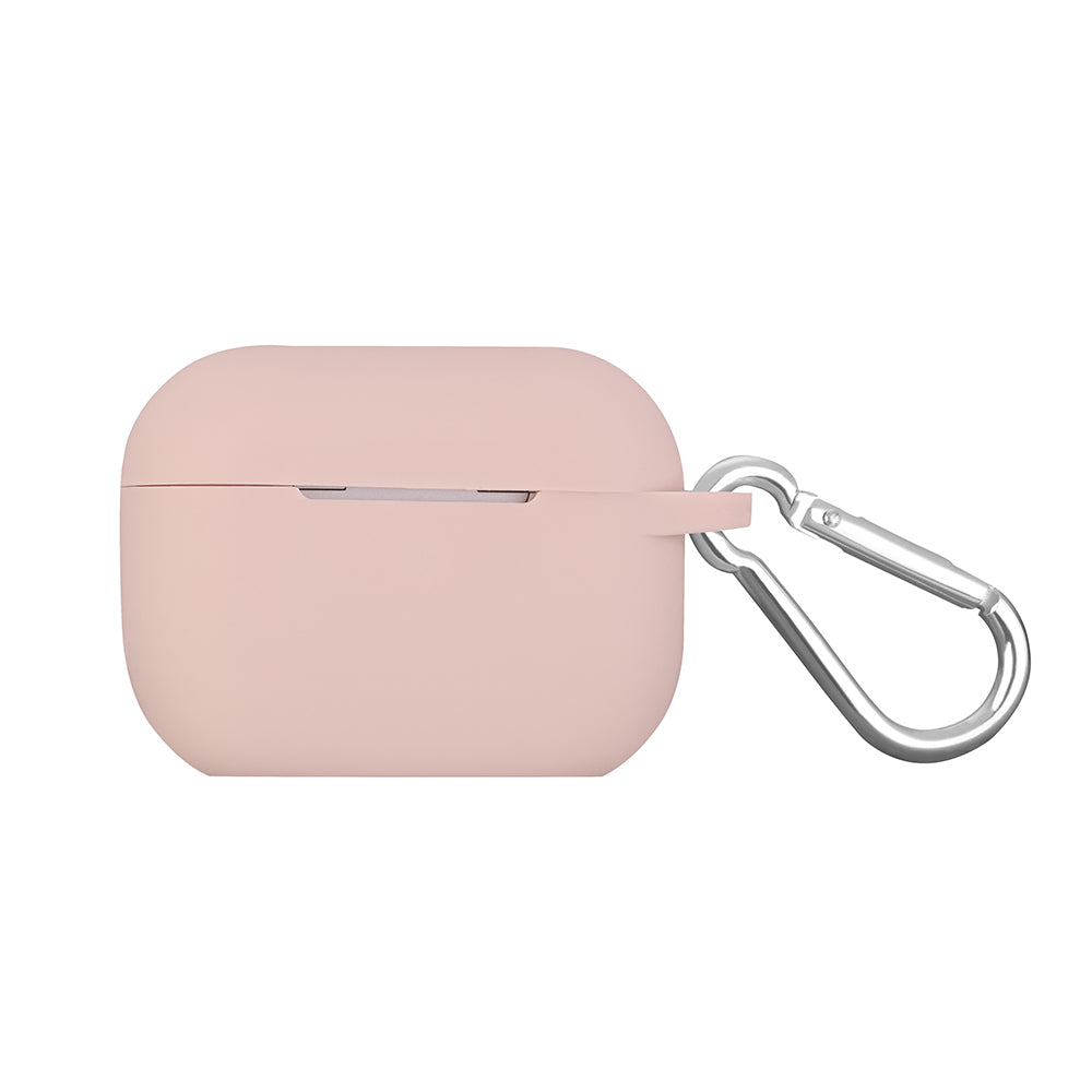 Gry Mattr GMPROPK Airpod PRO Protective Silicone Case with Keychain Carabiner andAnti Microbial Protection - Blush Pink