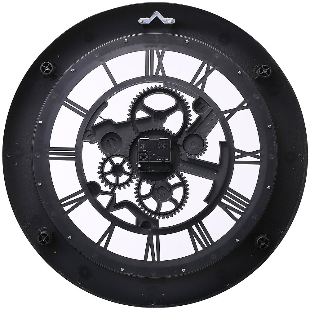 kieragrace Bryce 20" Wall Clock - Black/Antique Gold