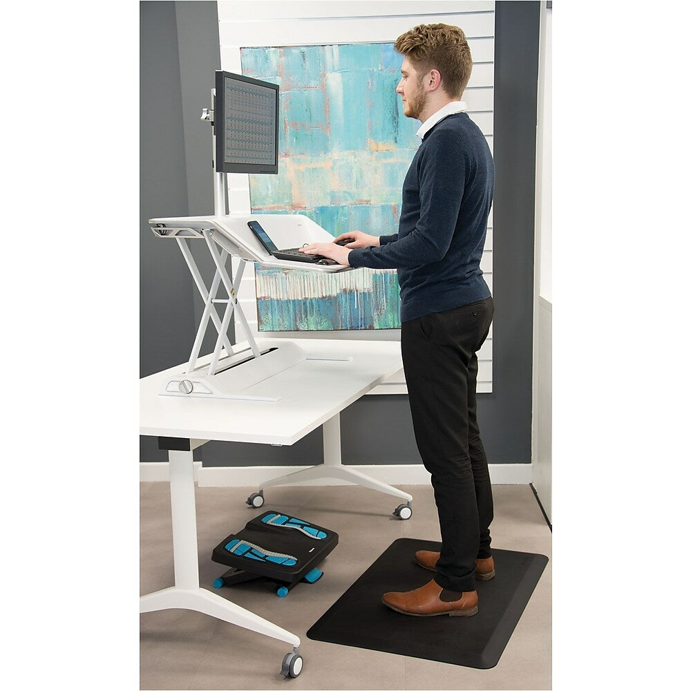 Fellowes Anti-Fatigue Wellness Mat for Standing Desks, 24” x 36”, Black