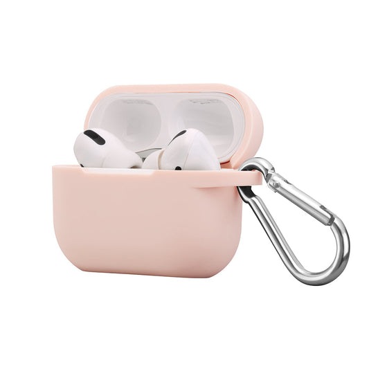 Gry Mattr GMPROPK Airpod PRO Protective Silicone Case with Keychain Carabiner andAnti Microbial Protection - Blush Pink