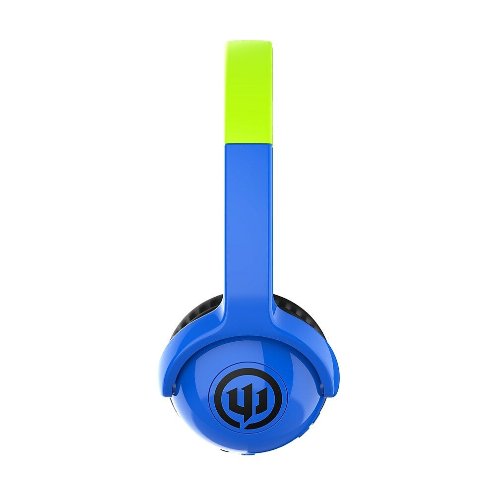 Wicked Audio Tricky Tike Kid Safe BT Headphone Rated at 85 dB - Hero Blue