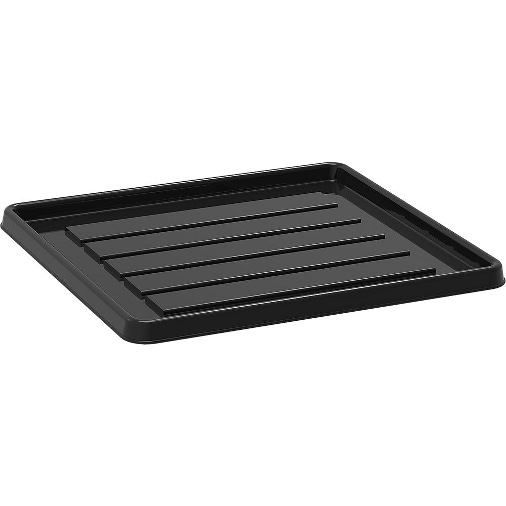 Storex School Locker / Office Cubicle Boot Tray, Black (00802B18C)