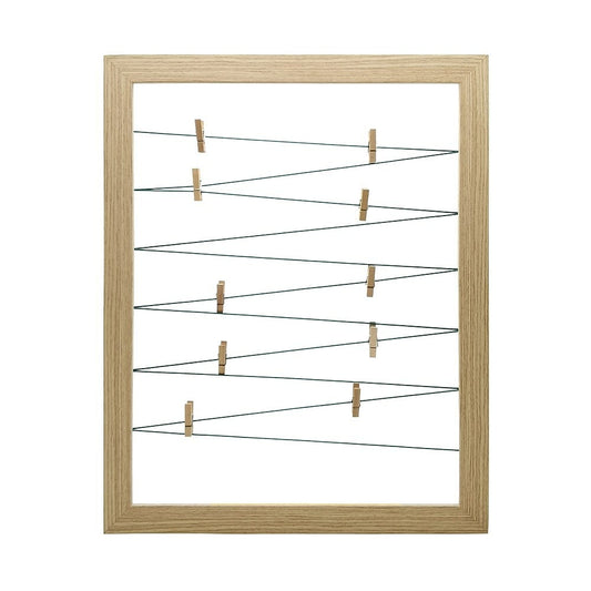 Simply Clip Frame with 10 Clips, Oak