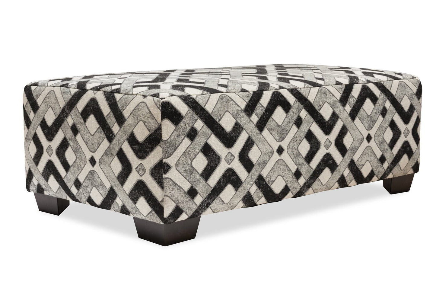 Verona Brushed Linen-Look Fabric Accent Ottoman | Pouf d’appoint Verona en tissu d'apparence lin brossé