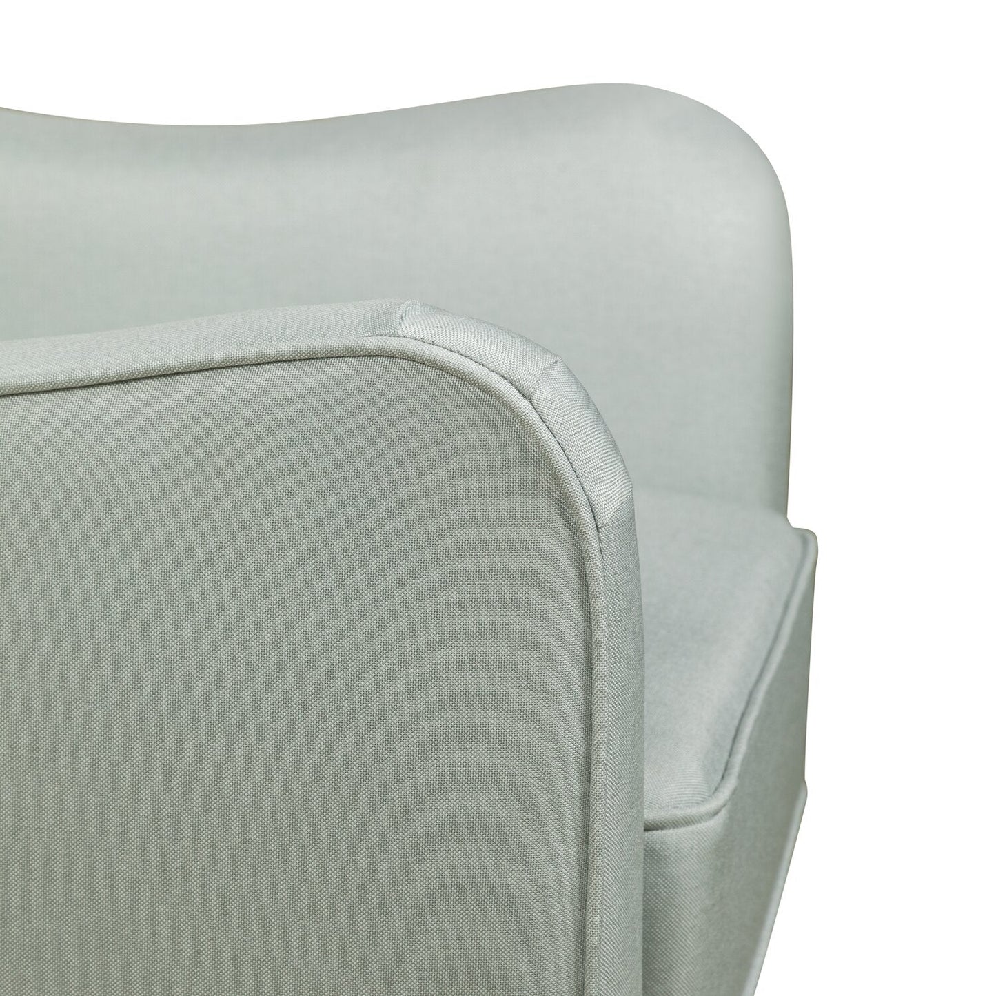 Evie Linen-Look Fabric Accent Chair - Grey | Fauteuil d'appoint Evie en tissu d'apparence lin - gris