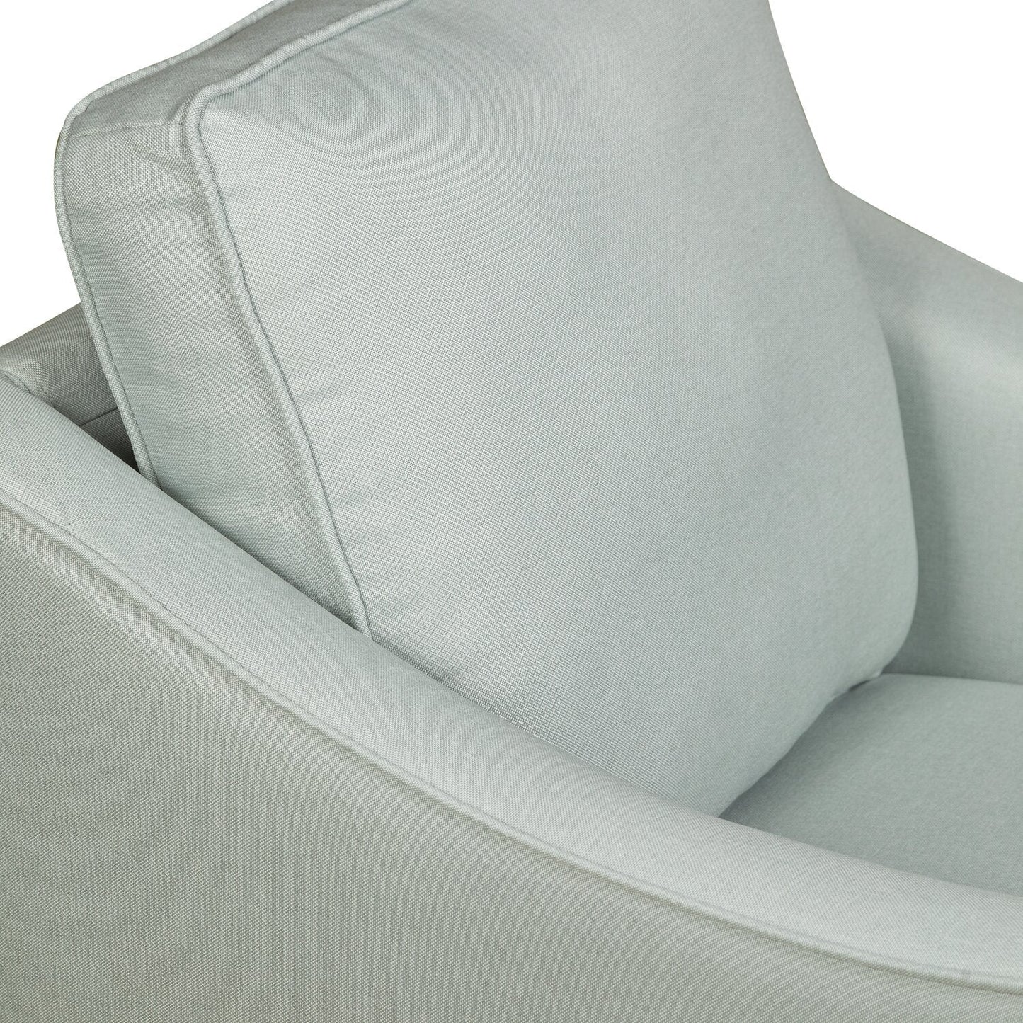 Evie Linen-Look Fabric Accent Chair - Grey | Fauteuil d'appoint Evie en tissu d'apparence lin - gris